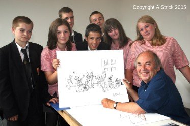 Quentin Blake meeting young people